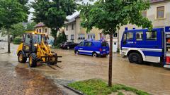 Hochwasser in Marpingen. (Foto: Raphael Klein / SR)