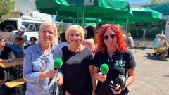 Dorothee Scharner Bürgermeisterin Denise Klein, Susanne Wachs  (Foto: SR)