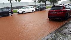 Die Lebacher Straße in Eiweiler (Foto: Heike Kolz)