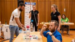 Vereinsduell erstes Halbfinale: DLRG Völklingen/SV Hermann-Röchling-Höhe - Volksbühne /KV „Pähter Dickkäpp“ Pachten (Foto: SR/Pasquale D'Angiolillo)