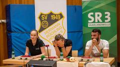 Vereinsduell erstes Halbfinale: DLRG Völklingen/SV Hermann-Röchling-Höhe - Volksbühne /KV „Pähter Dickkäpp“ Pachten (Foto: SR/Pasquale D'Angiolillo)