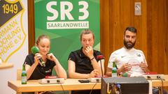 Vereinsduell erstes Halbfinale: DLRG Völklingen/SV Hermann-Röchling-Höhe - Volksbühne /KV „Pähter Dickkäpp“ Pachten (Foto: SR/Pasquale D'Angiolillo)