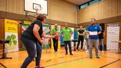 Vereinsduell erstes Halbfinale: DLRG Völklingen/SV Hermann-Röchling-Höhe - Volksbühne /KV „Pähter Dickkäpp“ Pachten (Foto: SR/Pasquale D'Angiolillo)