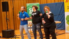 Vereinsduell erstes Halbfinale: DLRG Völklingen/SV Hermann-Röchling-Höhe - Volksbühne /KV „Pähter Dickkäpp“ Pachten (Foto: SR/Pasquale D'Angiolillo)