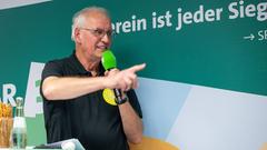 Thomas Wollscheid, der Spielleiter des SR 3-Vereinsduells (Foto: SR/Pasquale D'Angiolillo)