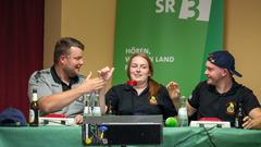 Das 2. Halbfinale: 1. Fußballgolfclub Saar/MV Rehlingen gegen den SV Biringen-Oberesch (Foto: SR/Pasquale D'Angiolillo)