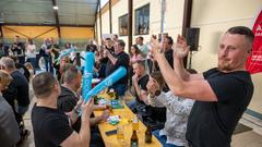 Vereinsduell 2. Vorrunde: 1.FC / TC und Sportschützen Riegelsberg - Musikverein Rentrisch (Foto: SR/Pasquale D'Angiolillo)