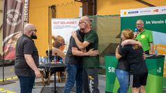 Vereinsduell 2. Vorrunde: 1.FC / TC und Sportschützen Riegelsberg - Musikverein Rentrisch (Foto: SR/Pasquale D'Angiolillo)