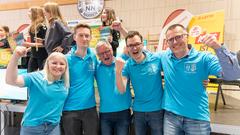 Die Narren aus Niedersalbach gemeinsam mit dem TV Pflugscheid gegen den Musikverein 