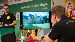 Vereinsduell 2025 – 2. Halbfinale: Die Pfarrkapelle Kastel gegen den Karnevalsverein Grün-Weiß-Rot Weiskirchen (Foto: SR/Pasquale D'Angiolillo)