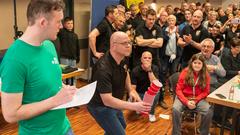 Vereinsduell 2025 – 2. Halbfinale: Die Pfarrkapelle Kastel gegen den Karnevalsverein Grün-Weiß-Rot Weiskirchen (Foto: SR/Pasquale D'Angiolillo)