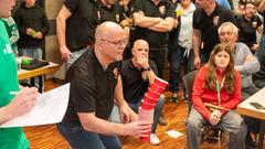 Vereinsduell 2025 – 2. Halbfinale: Die Pfarrkapelle Kastel gegen den Karnevalsverein Grün-Weiß-Rot Weiskirchen (Foto: SR/Pasquale D'Angiolillo)