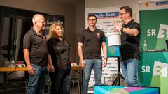Vereinsduell 2025 – 2. Halbfinale: Die Pfarrkapelle Kastel gegen den Karnevalsverein Grün-Weiß-Rot Weiskirchen (Foto: SR/Pasquale D'Angiolillo)