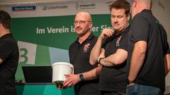 Vereinsduell 2025 – 2. Halbfinale: Die Pfarrkapelle Kastel gegen den Karnevalsverein Grün-Weiß-Rot Weiskirchen (Foto: SR/Pasquale D'Angiolillo)