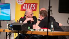 Vereinsduell 2025 – 2. Halbfinale: Die Pfarrkapelle Kastel gegen den Karnevalsverein Grün-Weiß-Rot Weiskirchen (Foto: SR/Pasquale D'Angiolillo)