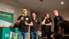 Vereinsduell 2025 – 2. Halbfinale: Die Pfarrkapelle Kastel gegen den Karnevalsverein Grün-Weiß-Rot Weiskirchen (Foto: SR/Pasquale D'Angiolillo)