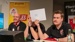 Vereinsduell 2025 – 2. Halbfinale: Die Pfarrkapelle Kastel gegen den Karnevalsverein Grün-Weiß-Rot Weiskirchen (Foto: SR/Pasquale D'Angiolillo)