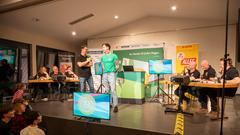 Vereinsduell 2025 – 2. Halbfinale: Die Pfarrkapelle Kastel gegen den Karnevalsverein Grün-Weiß-Rot Weiskirchen (Foto: SR/Pasquale D'Angiolillo)