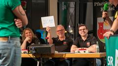 Vereinsduell 2025 – 2. Halbfinale: Die Pfarrkapelle Kastel gegen den Karnevalsverein Grün-Weiß-Rot Weiskirchen (Foto: SR/Pasquale D'Angiolillo)
