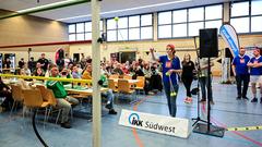 3. Vorrunde Vereinsduell 2024: 1. Fußballgolfclub Saar/MV Rehlingen - Orchesterverein Wadgassen (Foto: SR/Dirk Guldner)