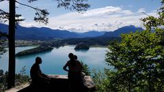 Von der Taborhöhe aus hat man einen tollen Blick auf den Faaker See. (Foto: SR)