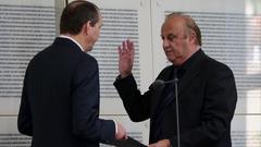 Klaus Bouillon (CDU) bei seiner Vereidigung zum Innenminister (Foto: Pasquale D'Angiolillo)