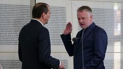 Ulrich Commerçon (SPD) bei seiner Vereidigung zum Bildungsminister (Foto: Pasquale D'Angiolillo)