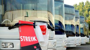 Warnstreiks beeinträchtigen Busverkehr (Foto: dpa)
