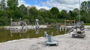 Wasserspielplatz am Bostalsee (Foto: SR/Max Zettler)
