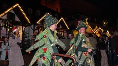 Die SR 3 Tannenbäume besuchen den Weihnachtsmarkt in Homburg (Foto: SR/Gina Kuhn)