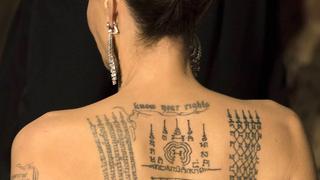 Tattoo von Angelina Jolie (Foto: dpa)