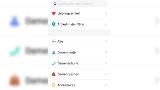 Screenshot der App "Kleiderkreisel" (Foto: SR)