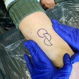 Dieses Tattoo besagt: Ich bin Organspender (Foto: SR 1 / Maureen Welter)