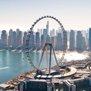 Das weltweit höchste Riesenrad, Ain Dubai, steht auf der Insel Bluewaters und besteht aus Stahl von Dillinger. (Foto: creativefamily - stock.adobe.com)