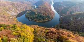 Saarschleife im Herbst (Foto: Albert Klee)