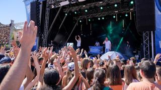 EstA auf der Bühne beim SR Ferien Open Air St. Wendel (Foto: UNSERDING/Dirk Guldner)