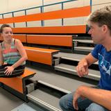 Thurie beim Stunt Training mit Birk Sanders (Foto: UNSERDING/Jonas Degen)